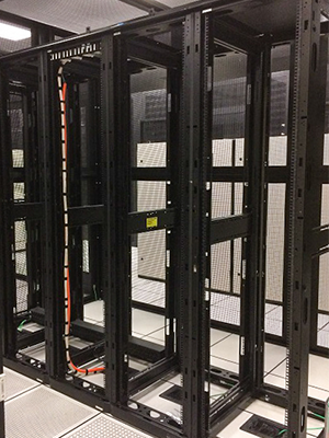 Empty data center racks, ready to be filled